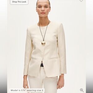 J crew Margeaux lady jacket in Gramercy linen blend NWT sz 2